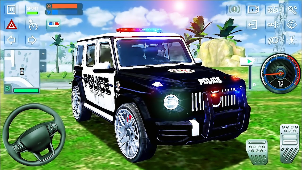 Police Job Simulator 2022 - Police Cop's Mercedes Benz G Driving Cars - Android GamePlay #2