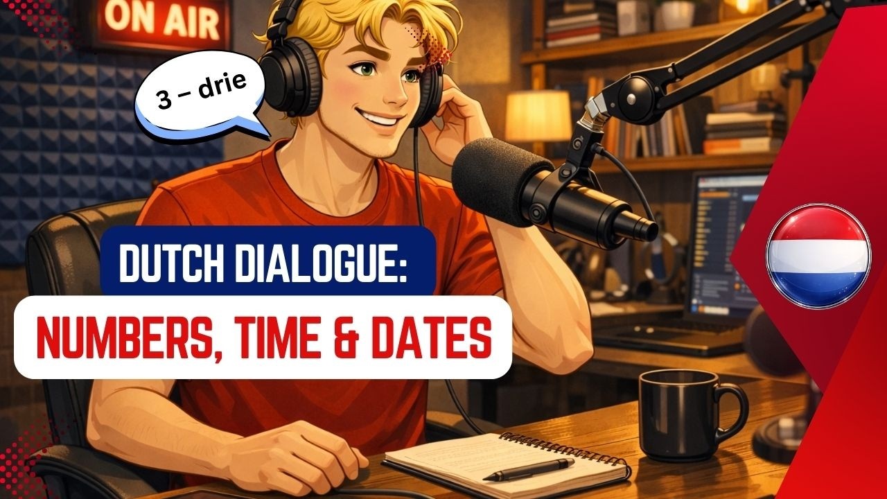 Can You Understand This Dutch Conversation? | Numbers, Time & Dates | A1/A2 Beginners