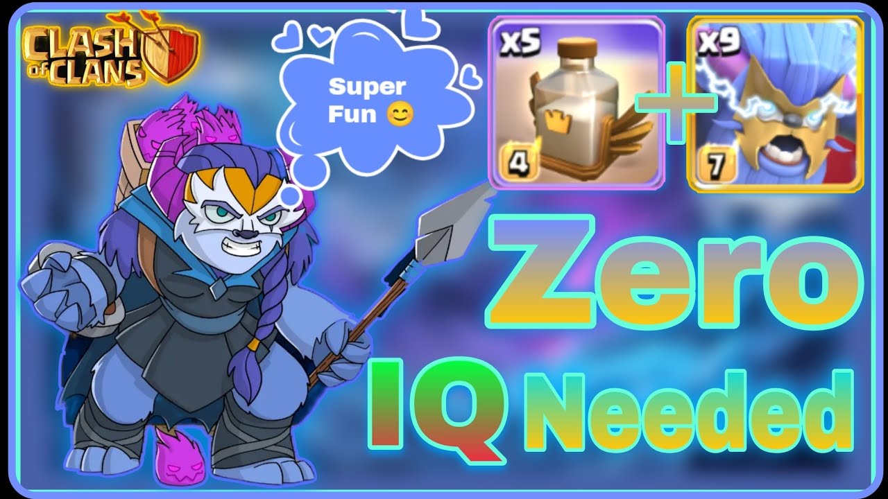 Most Easiest And Strong Strategy. MASS Super Yeti & MASS Revive Spell Dominat In Legend League.Army👇
