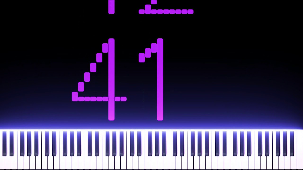 Numbers From 0 to 100 - Dark MIDI