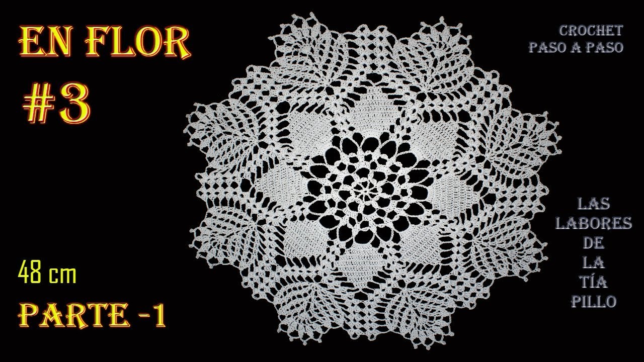 TAPETE - CARPETA [En FLOR #3] - CROCHET Paso a paso - Parte 1