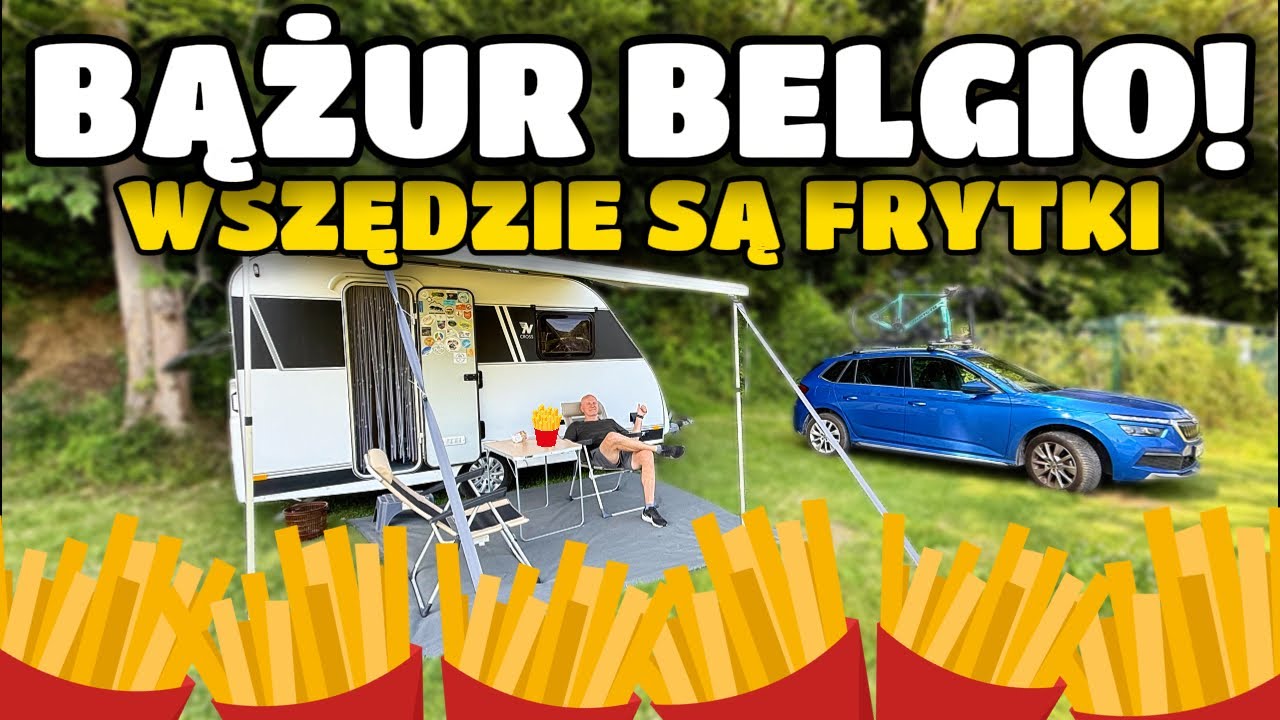 Niewiadówką do Belgii, słabe frytki, ale dobre piwo, kemping De La Vallée