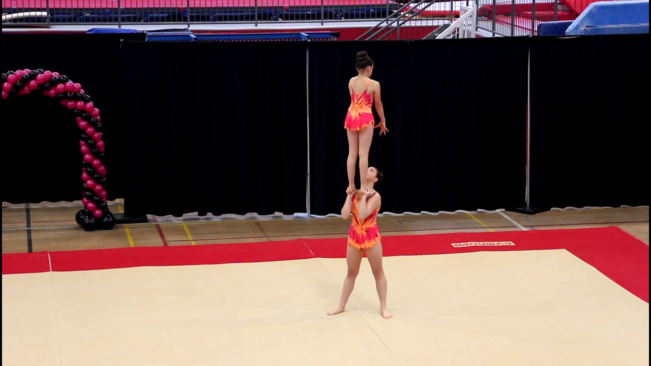 Coupe provinciale 2019 de Gym acrobatique - Estelle et Léann - Québec Performance