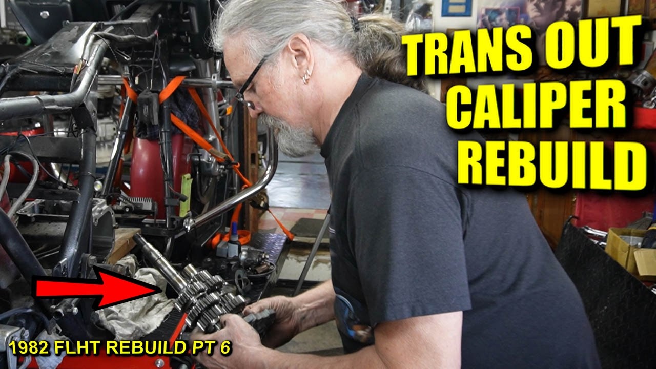 1982 Shovelhead FLHT: Full 5‑Speed Transmission Removal + Rear Brake Caliper Rebuild