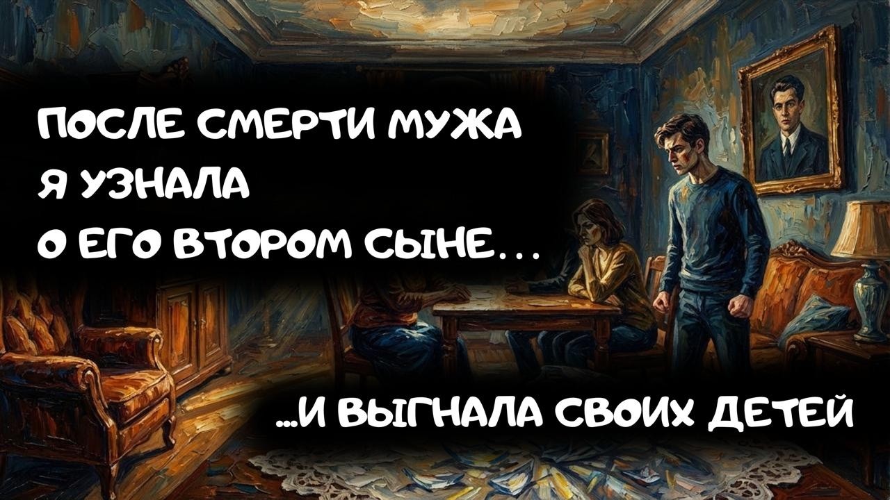 После смерти мужа узнала о его втором сыне... и выгнала своих детей за жадность
