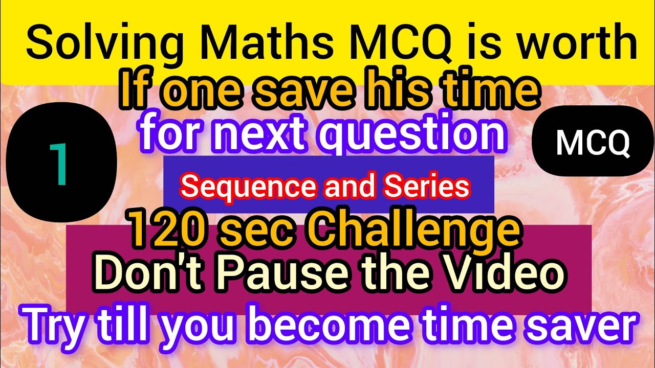 NDA Maths#sewuence and series #mcq