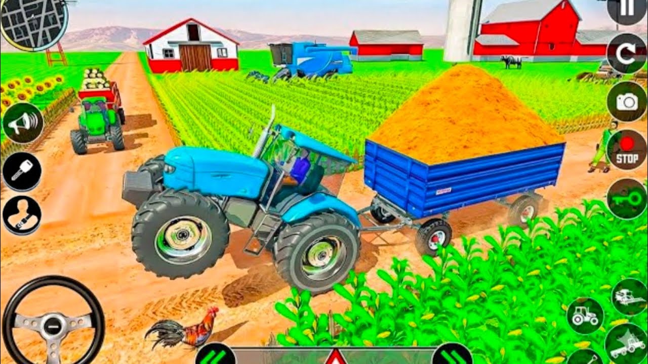 Modern Tractor Farming Driving Simulator 3D - New Tractor Games - Android  Gameplay