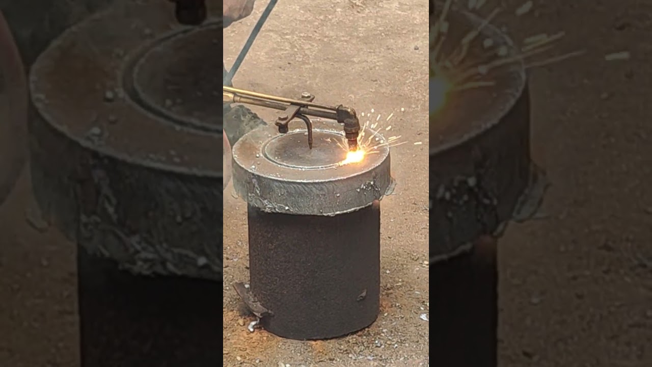 dcolear ring 70mm plate  gas catting#virlvideos