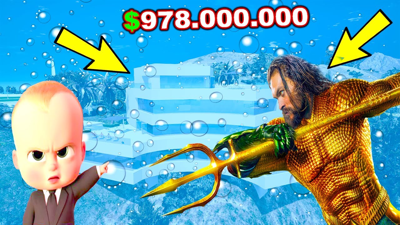AQUAMAN'E 978 MİLYON DOLARA SU ALTINDA SÜPER VİLLA SATTIM! - GTA 5 BEBEK EMLAKÇI MODU