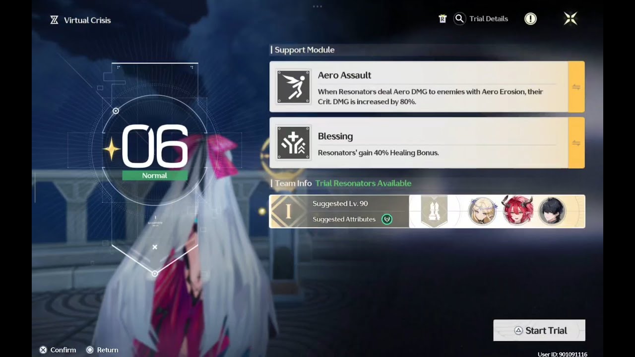 [Wuthering Waves Event] Virtual Crisis: Frontier Trials - Crisis Trial I - Bugged Conditions