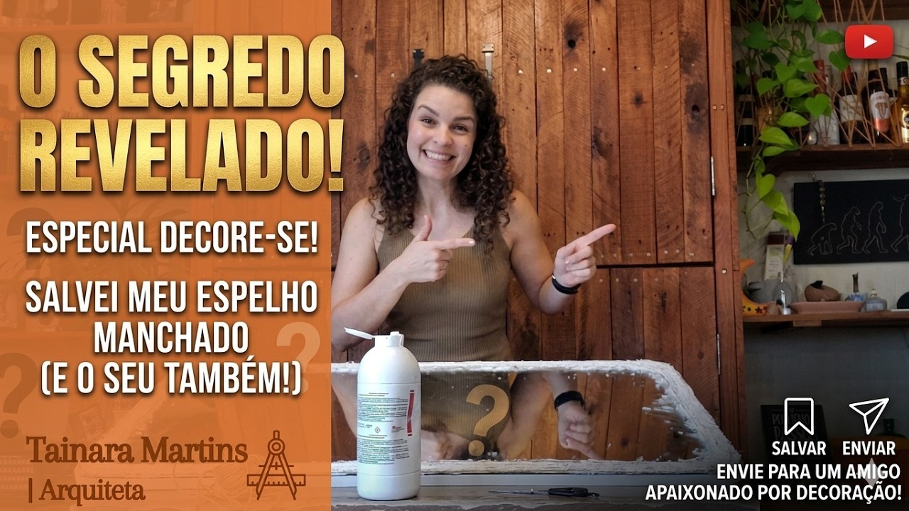 O SEGREDO REVELADO: ADEUS, ESPELHO MANCHADO!! COMO FIZ A MÁGICA EM MINUTOS Adeus, Espelho Manchado!