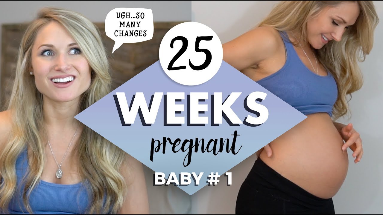 25 WEEKS PREGNANT UPDATE // Belly button popping out, Anxiety, Crazy wild dreams & Super Gassy