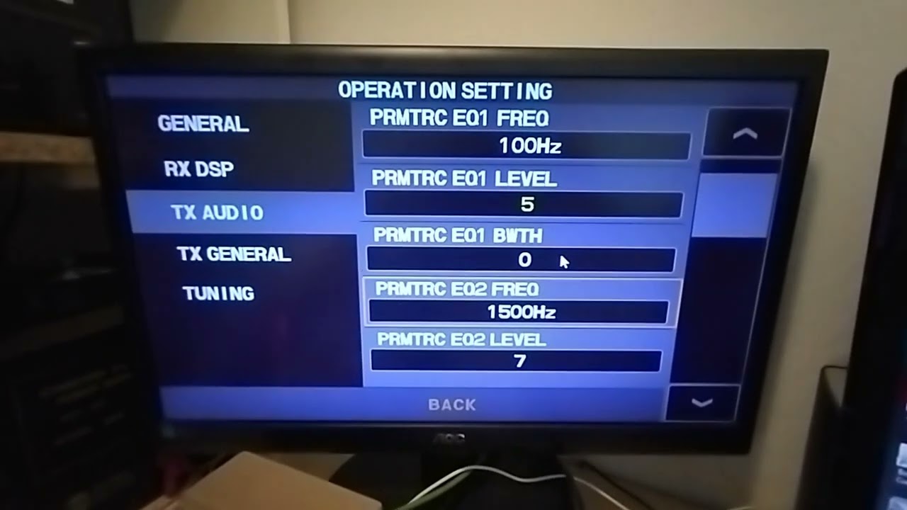 YAESU FT 710 - EQUALIZZATORE PARAMETRICO TUTORIAL 3