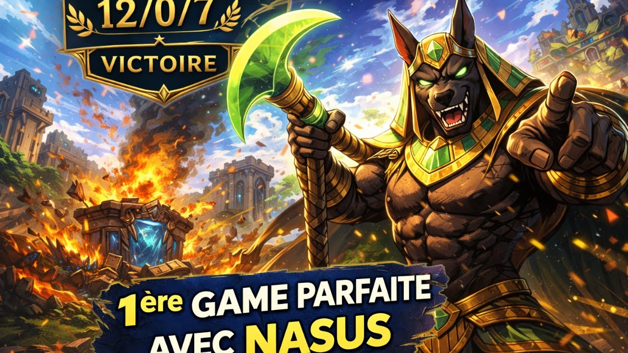 1ere game parfaite avec Nasus (League of Legends - S16)