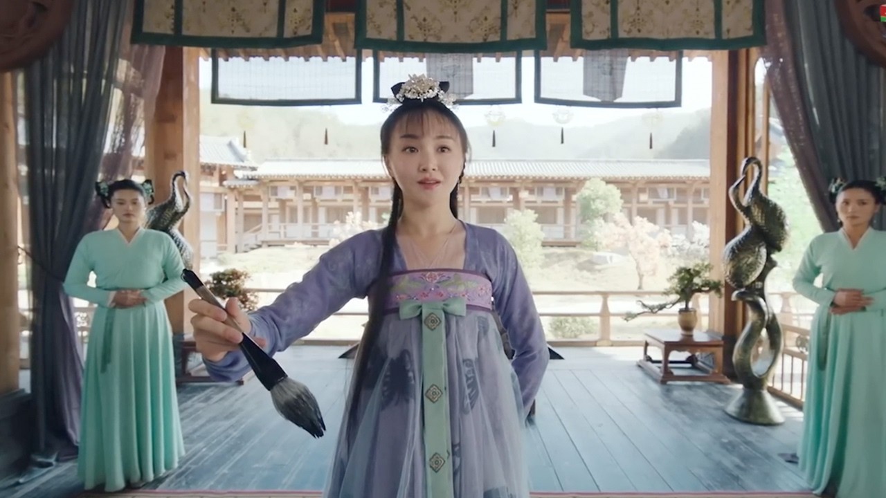 灰姑娘被當眾嘲諷不懂畫畫，誰料她竟是隱世畫仙，提筆驚艷全場！💗#夏宁骏#曦子#蓝博#Oh! My Sweet Liar! #桃花追剧💗