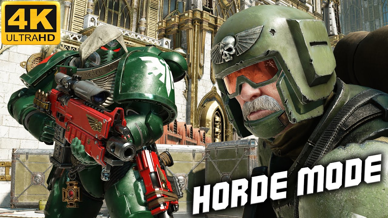 SIEGE HORDE MODE - Dark Angels Squad vs Tyranids - Warhammer 40k: Space Marine 2 (4K)