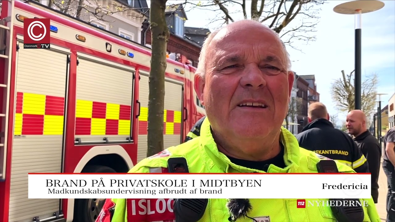 Brand i Madkundskabslokale på Privatskolen Sct Knuds skole i Fredericia