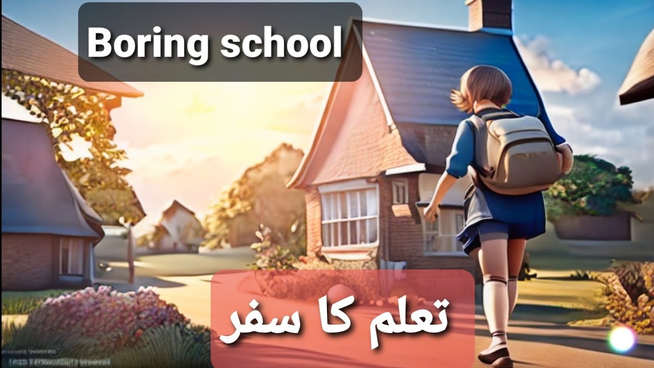 Taleem ka safar | Boring School | AI Cartoon videos | Hindi kahaniya for kids | Urdu Stories
