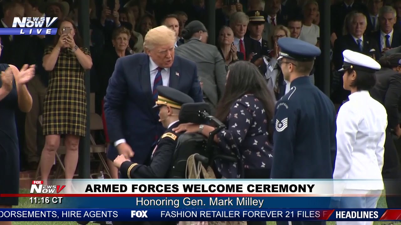 MEMORABLE RENDITION: Trump thanks wounded veteran following 