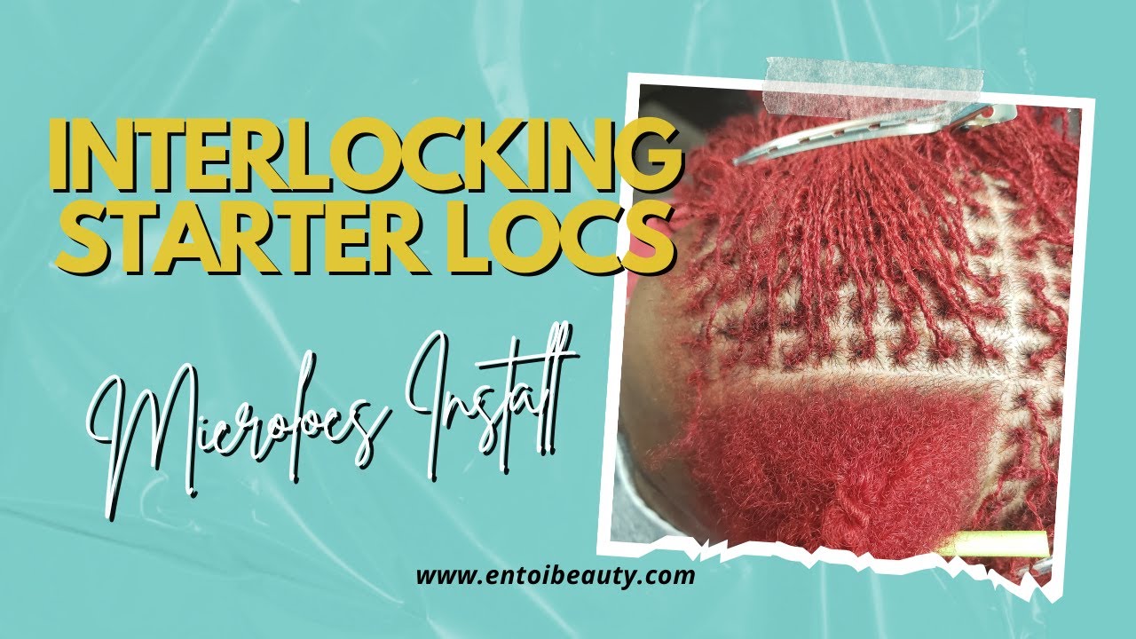 Interlock Install on Beautiful Red Hair | Microlocs | Locs | Sisterlocs