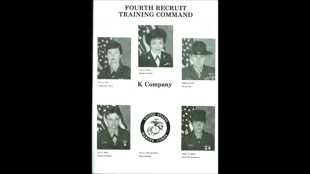 Marine Corps recruits with Series 418 Parris Island 1987