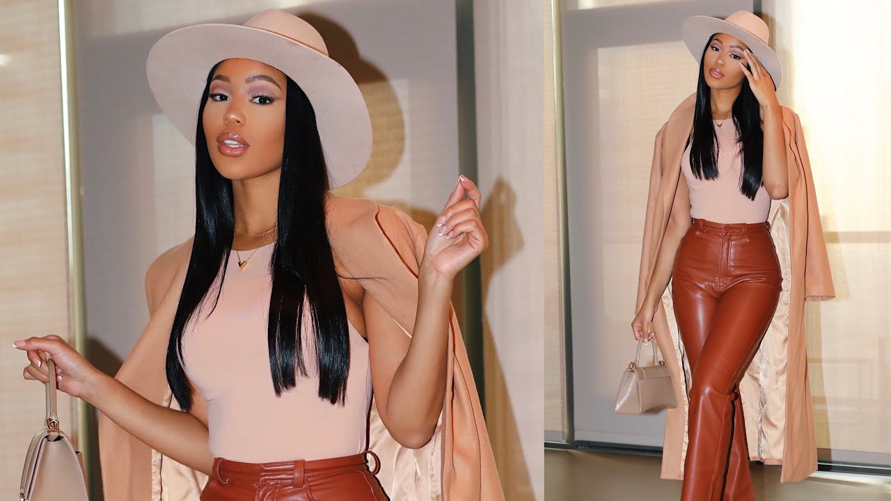 Soft Glam Makeup and Outfit | Fall Date Night GRWM