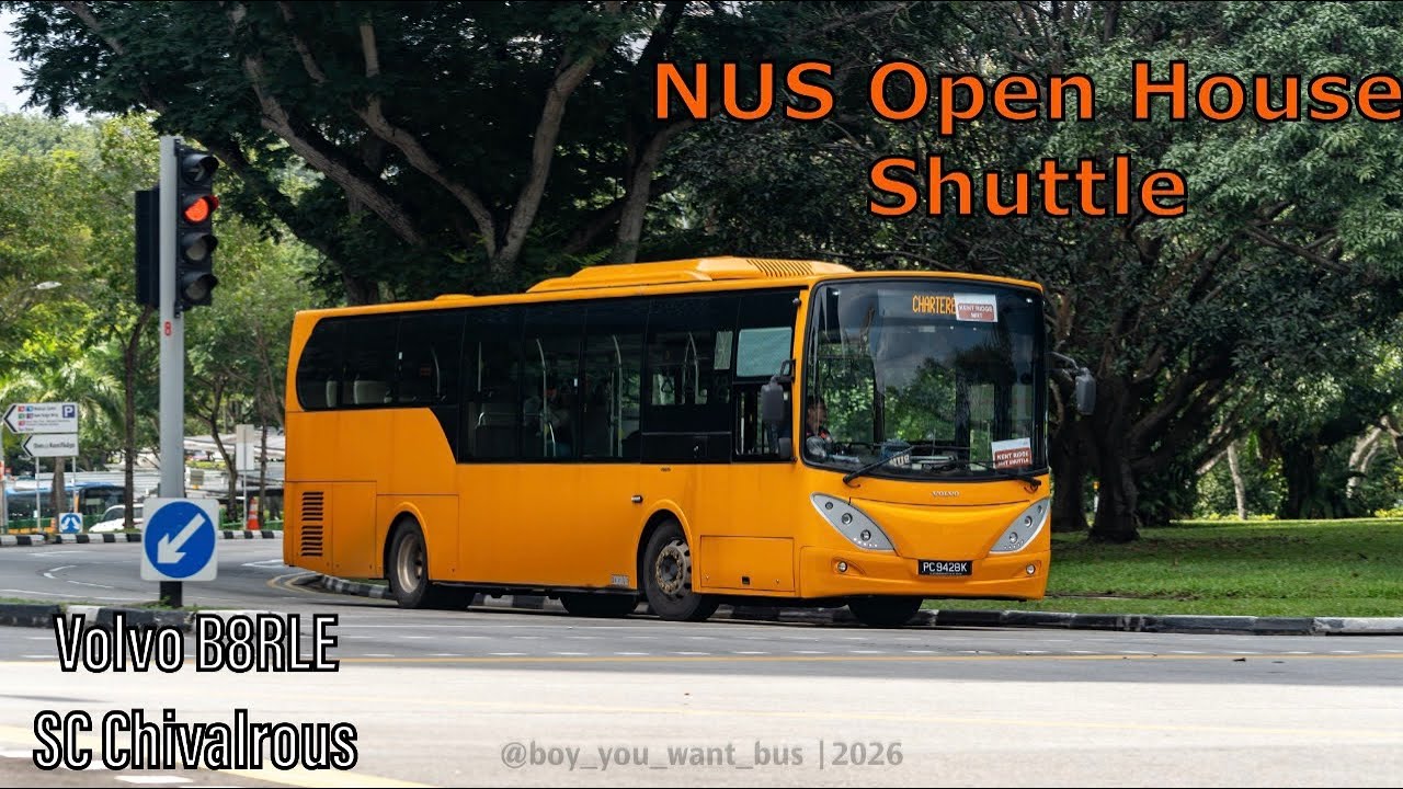 [Joyride] PC9428K on NUS Open House 2026 Shuttle | Volvo B8RLE SC Chivalrous