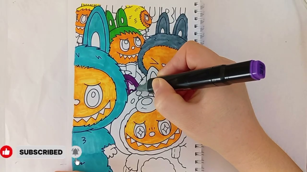 LABYBY COLORING BOOK ASMR #art #asmr #coloring 