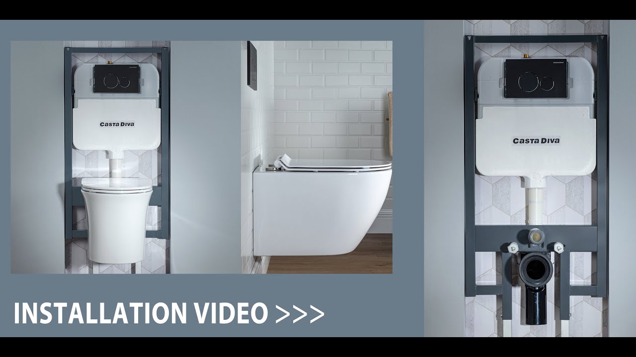 Casta Diva Wall Hung Toilet Installation