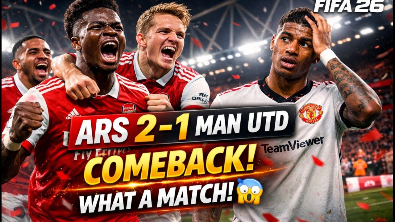 ARSENAL 2–1 MAN UNITED 😱 | CRAZY COMEBACK! | FC19 PATCH TO 26 GAMEPLAY