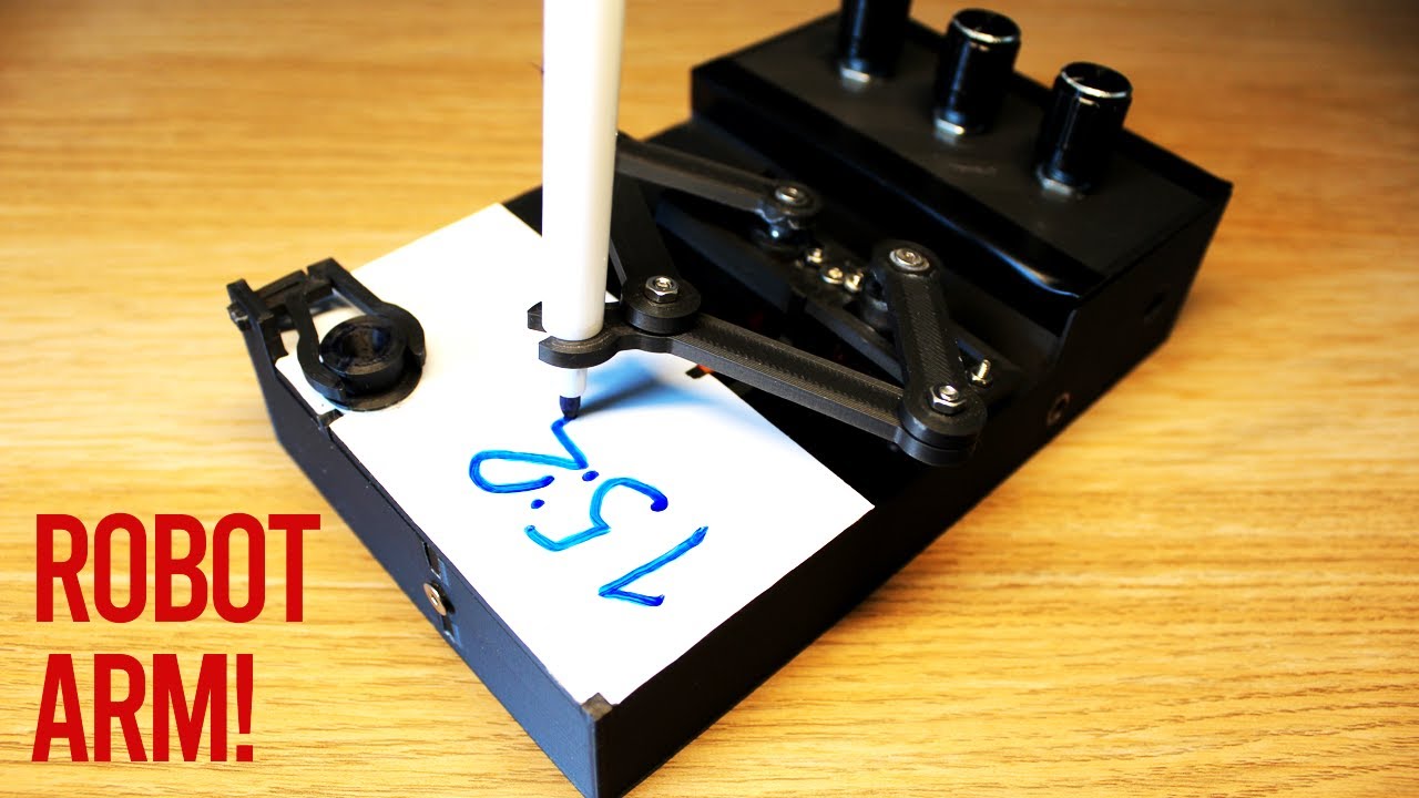 Arduino Automatic Time Drawing Robot Arm! | #P5