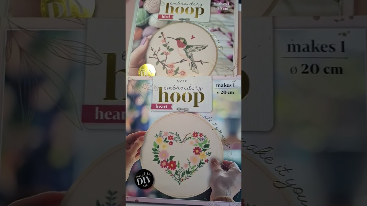Holzstempel und Sticksets vom Action #haul #action #stempel #diy