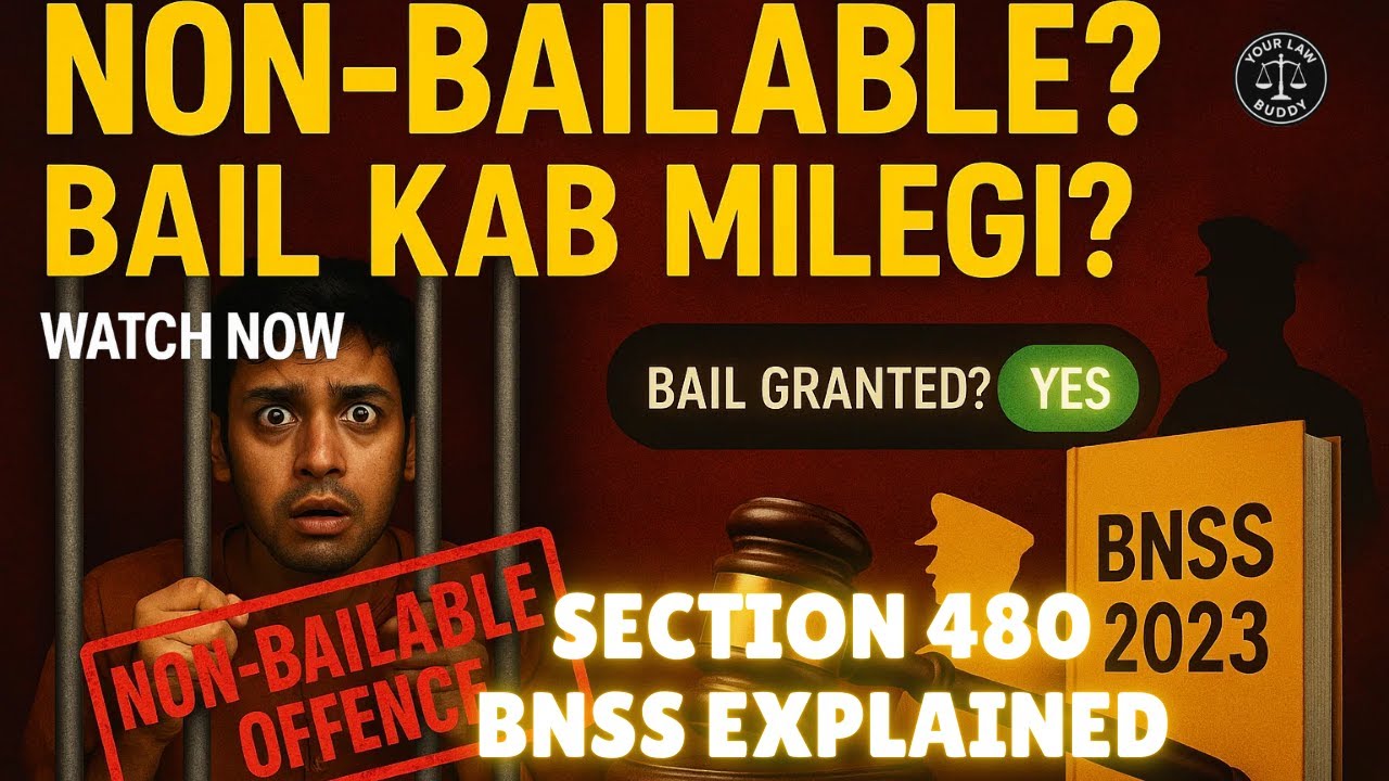 BNSS Section 480 Explained | Bail in Non-Bailable Offences | Exceptions, Conditions & 60-Day Rule