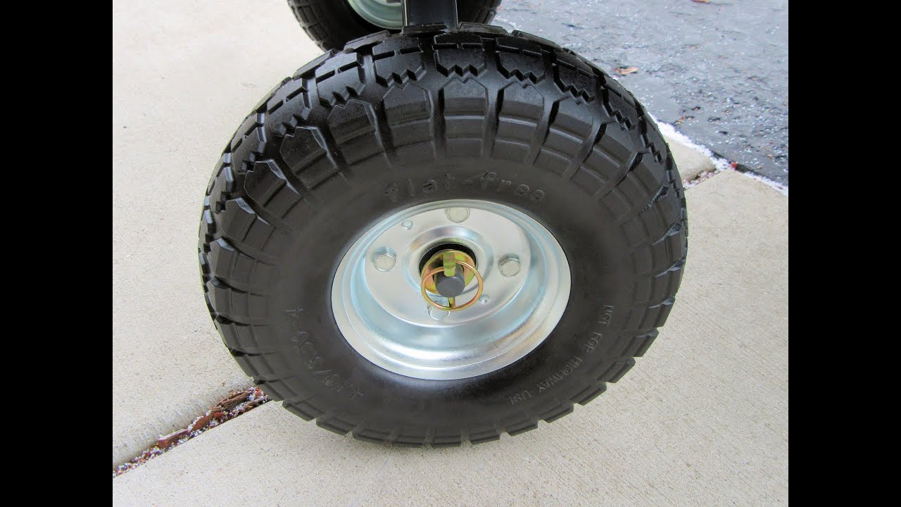 New No-Flat Tires for the Gorilla Carts GCG-4 Dump Cart