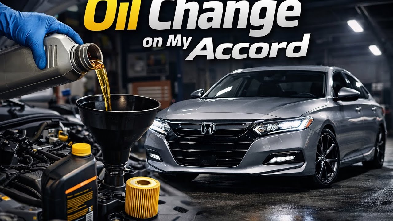My 1st time doing a oil change on HONDZY