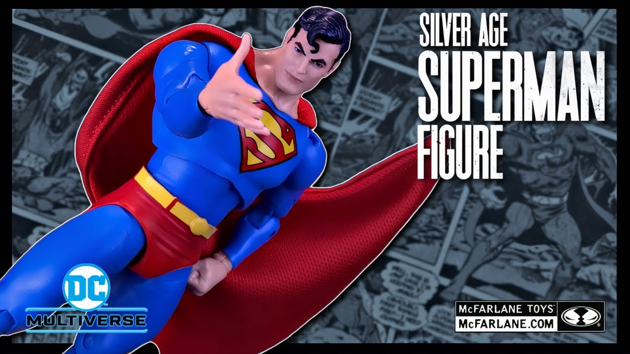McFarlane Toys DC Multiverse Silver Age Superman Figure | @The Review Spot