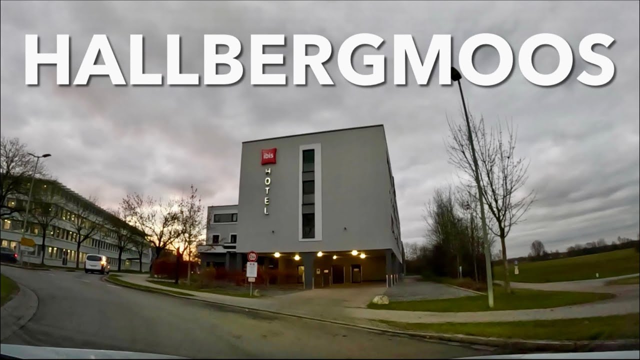 Driving to Hallbergmoos in Bayern, Germany