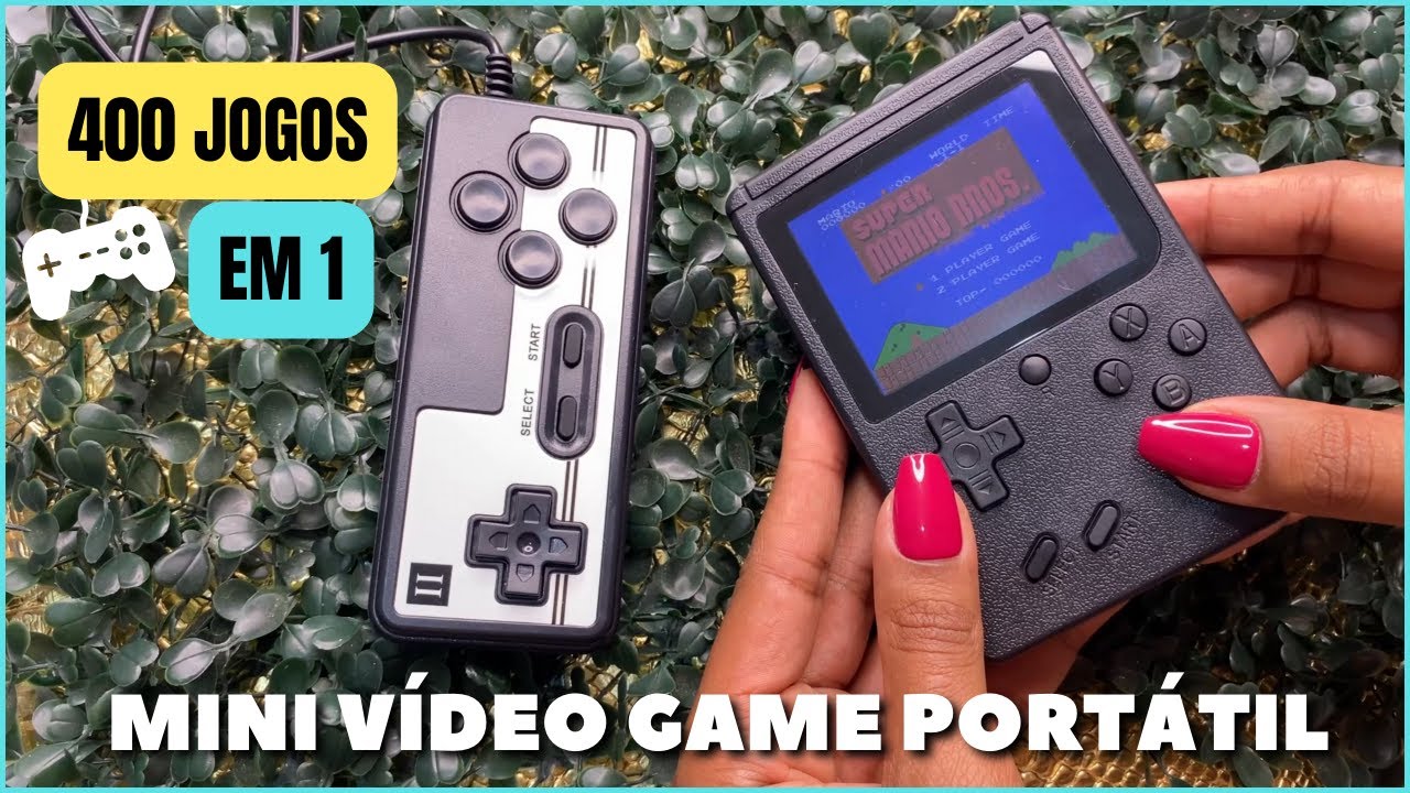 400 JOGOS😱 MINI VÍDEO GAME PORTÁTIL (Large screen Mini handheld 400 in 1) Vídeo Game Retrô🎮