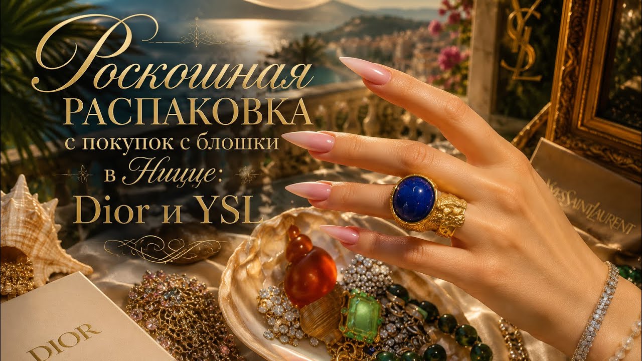 Роскошная распаковка с блошиного рынка в Ницце: винтажные Dior и YSL Flea Market Unboxing in Nice