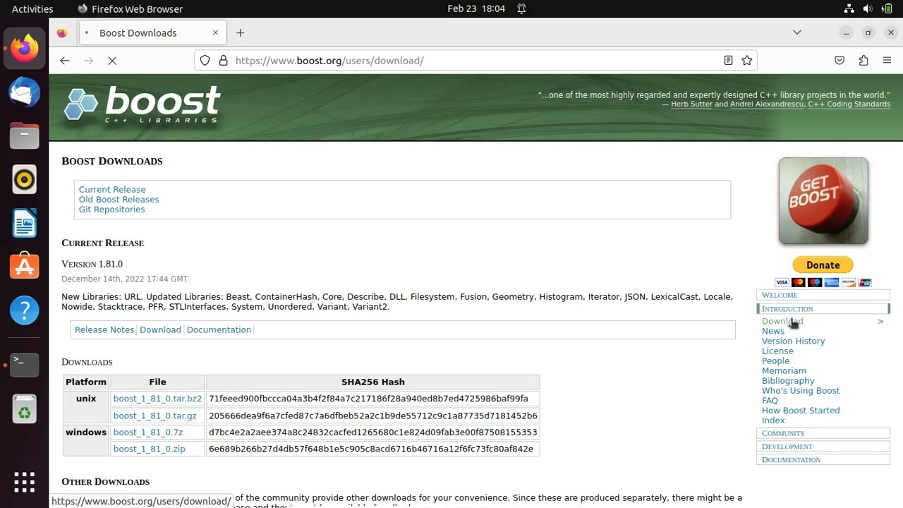 How to Install the Boost C++ on Ubuntu 22.04