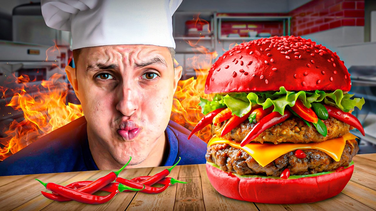 Cocin&eacute; la Hamburguesa M&Aacute;S Picante 🌶️