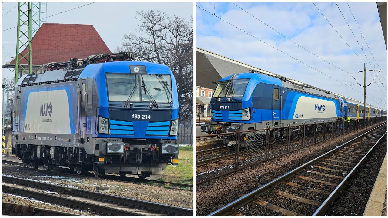Az első bérelt MÁV-os Vectron Miskolcon Hernád-Zemplén IC-vel és személyvonattal