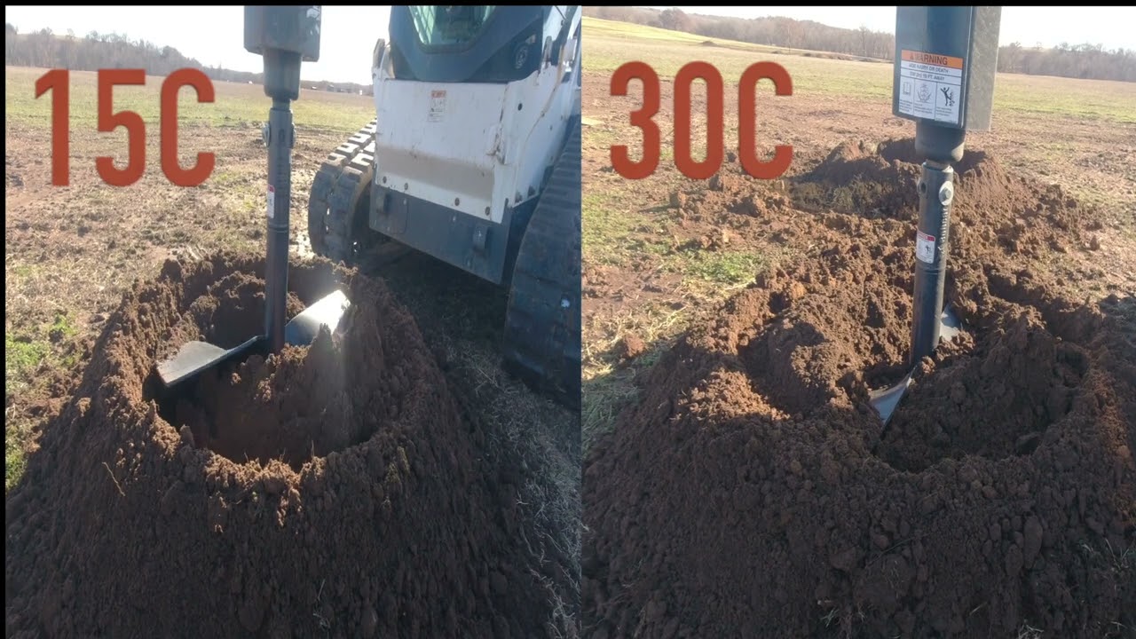 Сравнение шнековых буров BOBCAT 15C и 30C