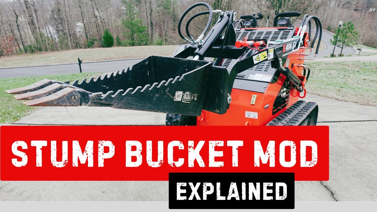 Stump Bucket Modification for the AGT Industrial LRT23 Chinese Mini Skid Steer