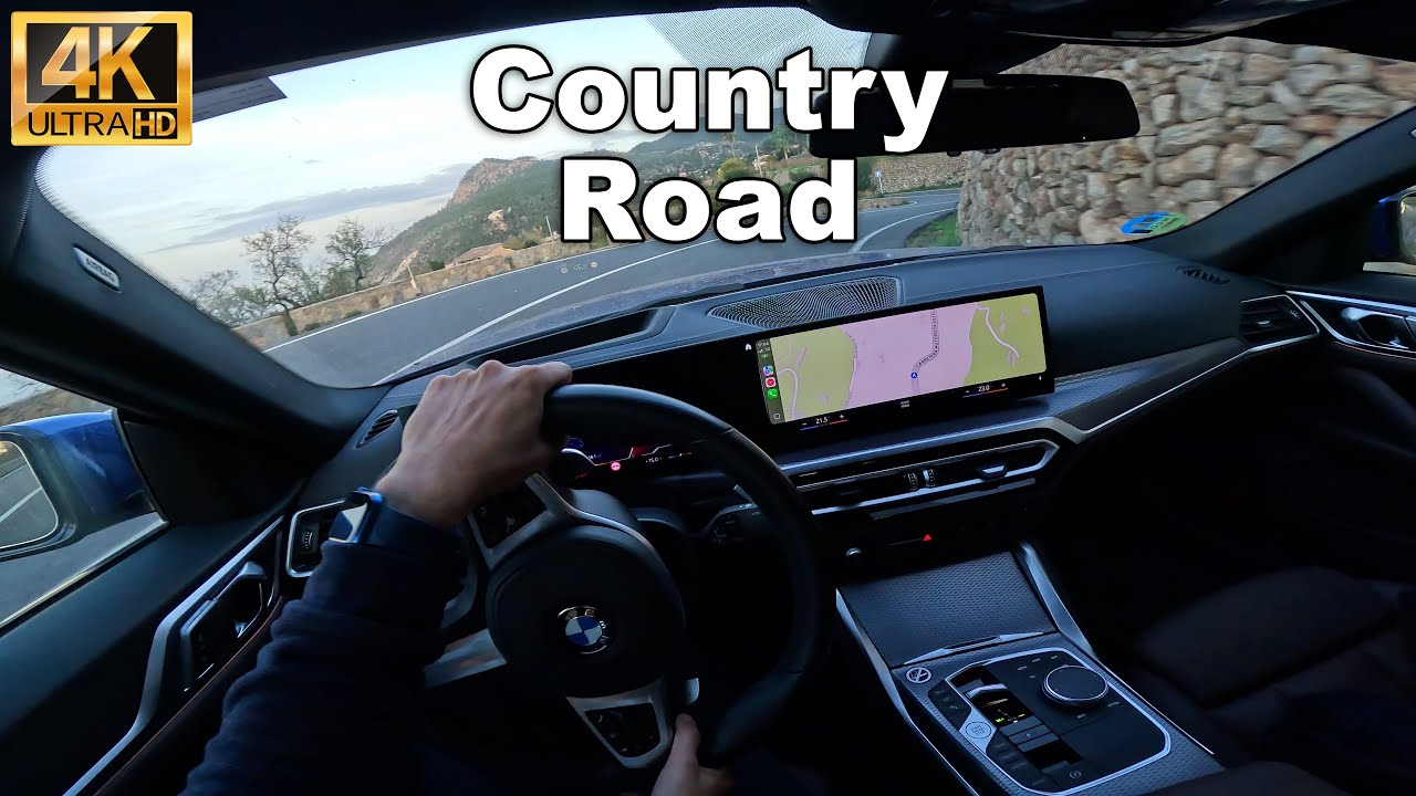 Country Roads Sunset POV Drive | Golden Hour Cinematic Drive | 4K No Commentary