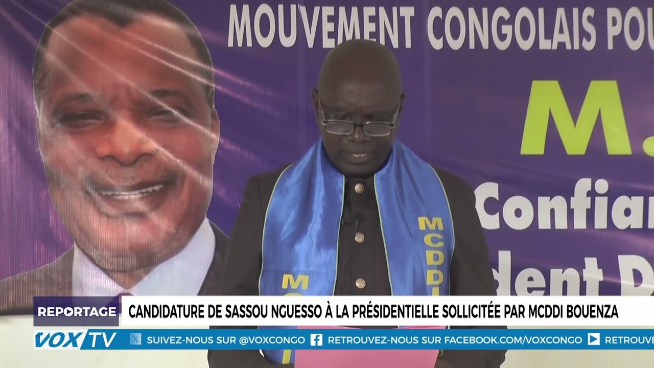 Candidature de Sassou N'guesso &agrave; la pr&eacute;sidentielle sollicit&eacute;e par  MCDDI Bouenza