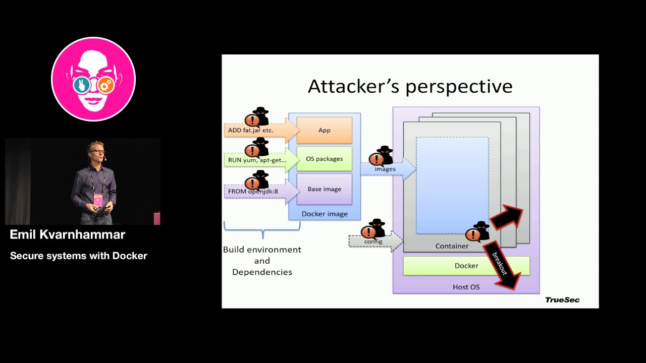 Secure systems with Docker - Emil Kvarnhammar | Øredev 2016