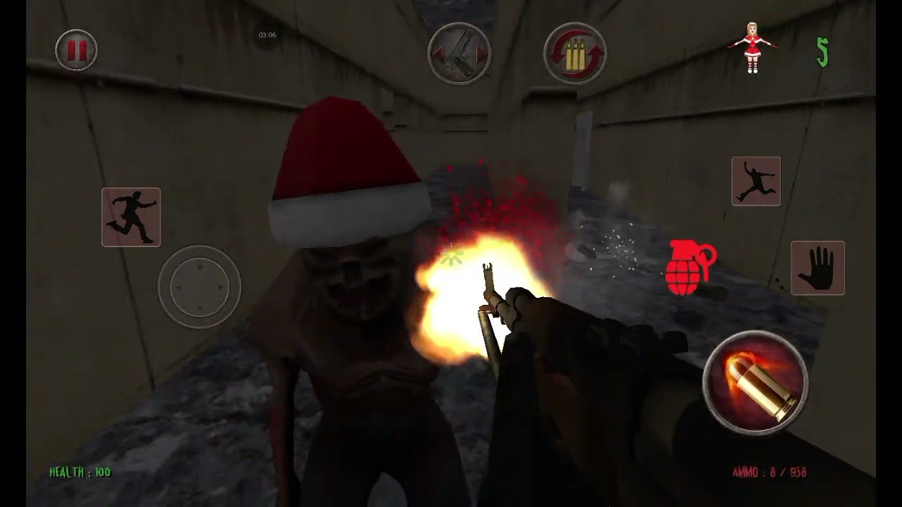 Jugando El Christmas mode de Wendigo :The Evil That Devours/Recogiendo miss claus 