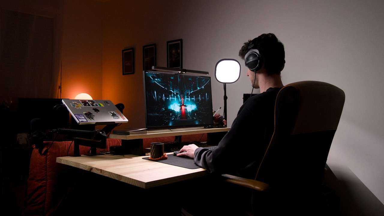 J'ai construit le setup parfait pour travailler et jouer.