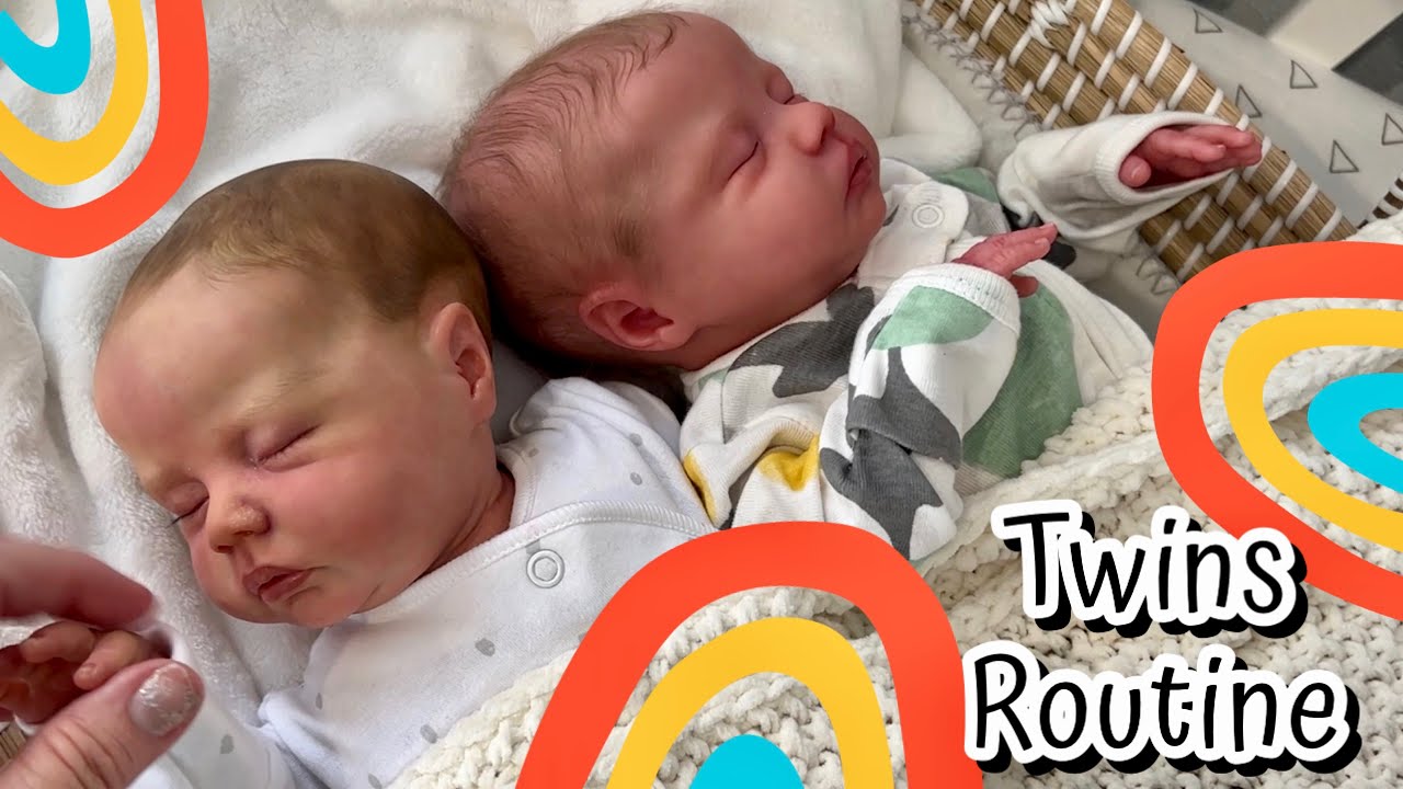 Preemie twins day in the life routine | reborn Delilah sculpt twins | reborn videos